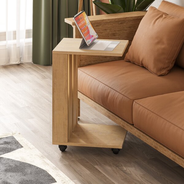 Odkladací stolík Houseland Edi dub prírodný