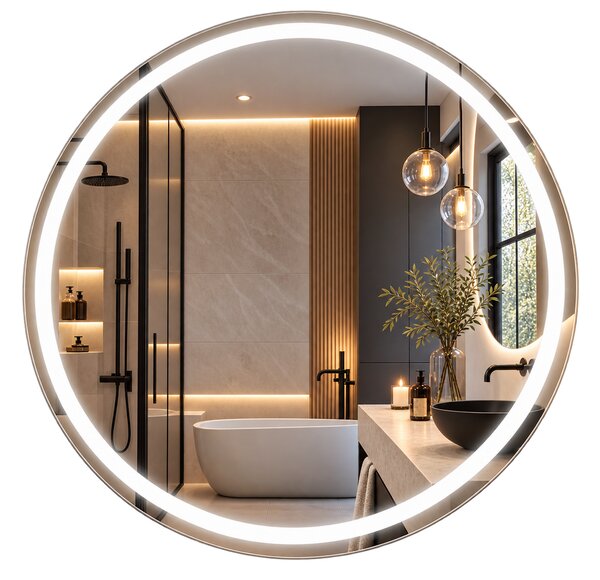 LED zrkadlo okrúhle 60 cm