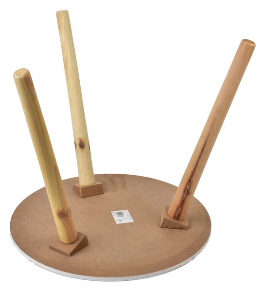 Mondex Odkladací stolík Lammy 40 cm béžový