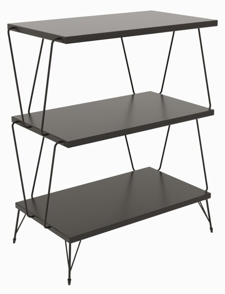 Kalune Design Odkladací stolík Lazandos antracitový