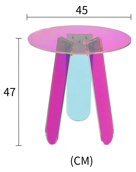 LivinHill Odkladací stolík Modig 45 cm viacfarebný
