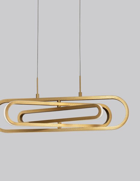 LED luster Arte 64 zlaté – Zlatá
