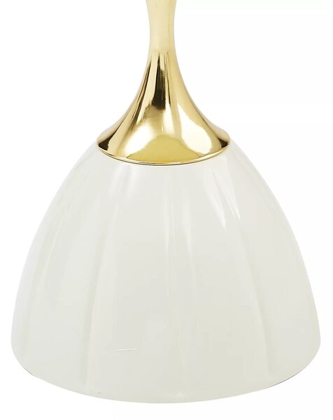 Signal Odkladací stolík Piana 38 cm biely/zlatý