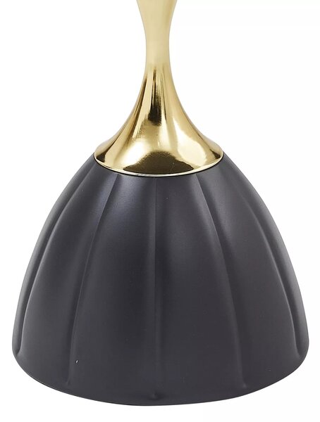 Signal Odkladací stolík Piana 38 cm čierna/zlatá