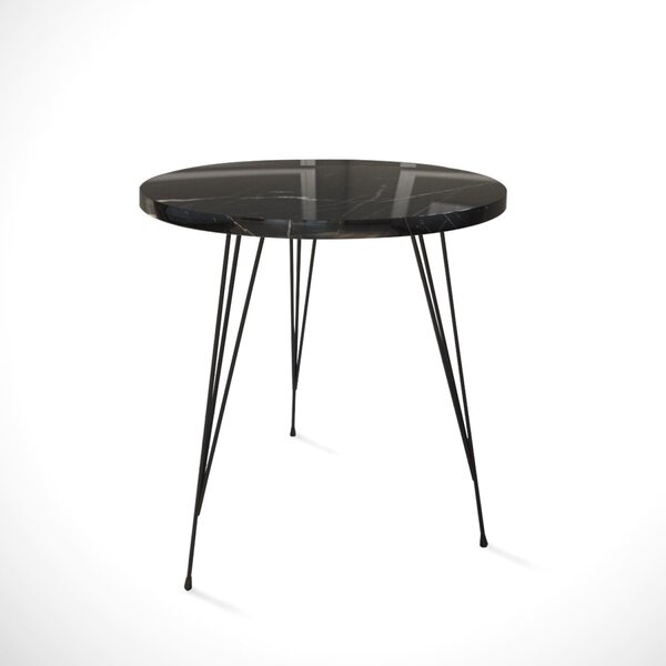 Kalune Design Odkladací stolík Sandalf čierny