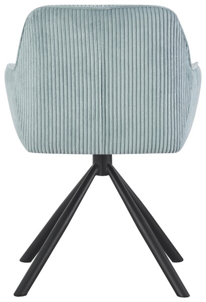 STOLIČKA S PODRÚČKAMI, železo, kord, čierna, svetlomodrá Carryhome - Stoličky, Online Only