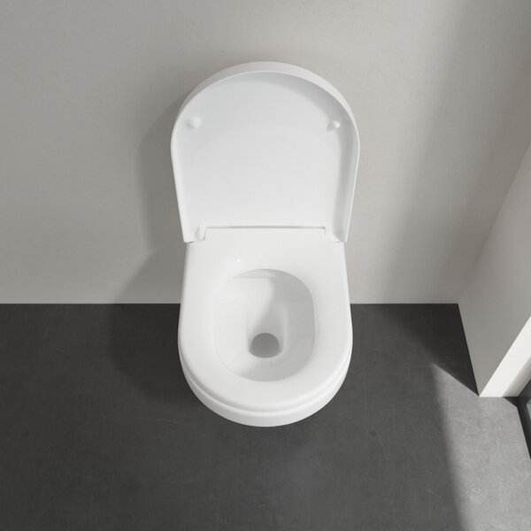 Villeroy & Boch Architectura - WC sedátko s poklopom, QuickRelease, SoftClose, alpská biela 98M9C101