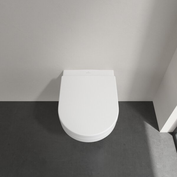 Villeroy & Boch Architectura - WC sedátko s poklopom, QuickRelease, SoftClose, alpská biela 98M9C101
