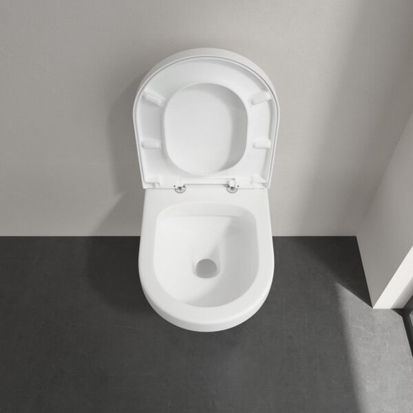 Villeroy & Boch Architectura - WC sedátko s poklopom, QuickRelease, SoftClose, alpská biela 98M9C101