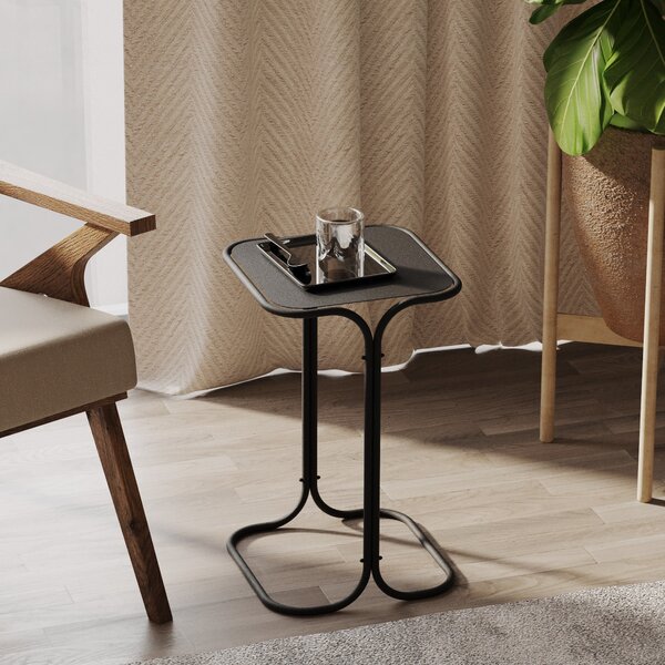 Kalune Design Odkladací stolík Shb-001-B čierny