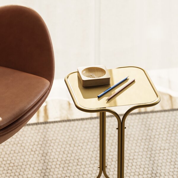 Kalune Design Odkladací stolík Shb-001-B zlatý