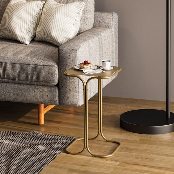 Kalune Design Odkladací stolík Shb-001-B zlatý