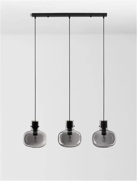 Luster na lanku Cinzia 86 smoky – Sivá