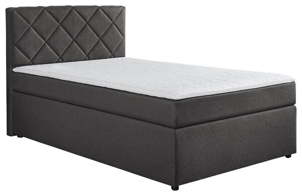 BOXSPRINGOVÁ POSTEĽ, 120/200 cm antracitová Boxxx - Online Only spálne, Online Only