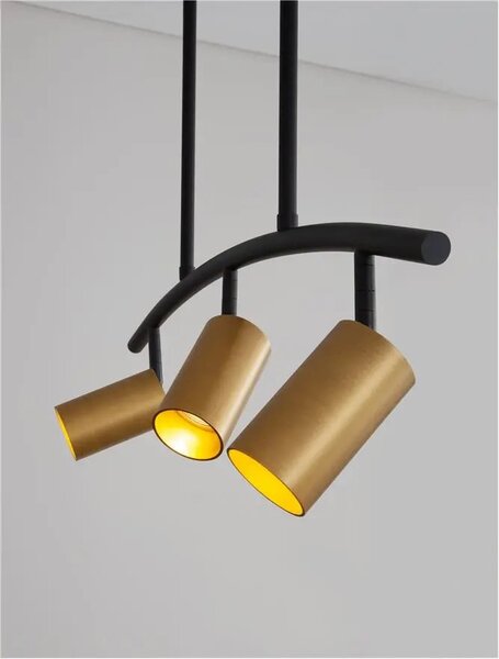 LED luster Pogno 722 čierne – GU10