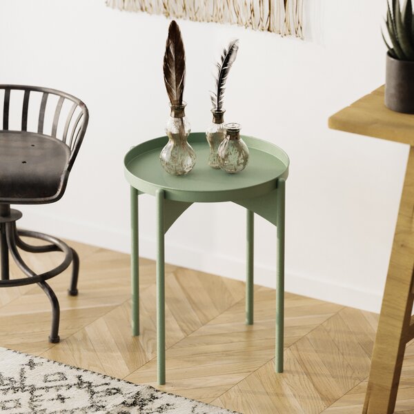 Kalune Design Odkladací stolík Shb-002-E zelený