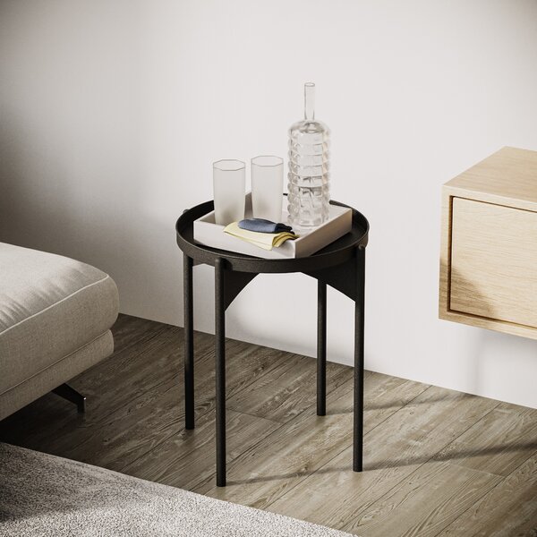 Kalune Design Odkladací stolík Shb-002-A čierny