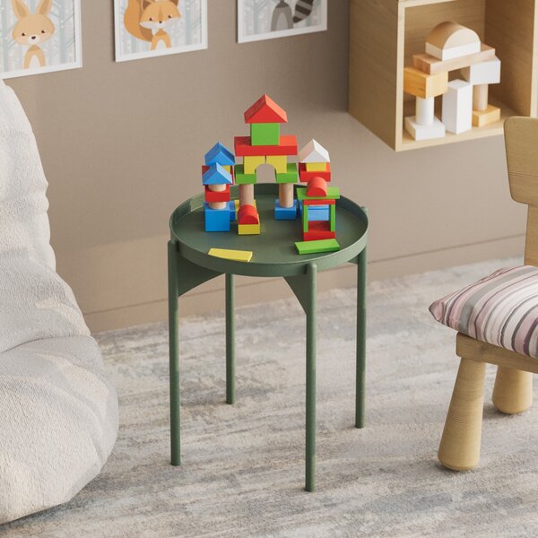 Kalune Design Odkladací stolík Shb-002-E zelený