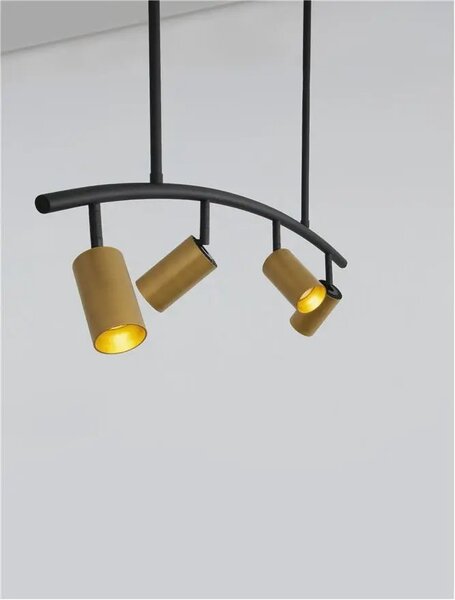 LED luster Pogno 965 čierne – GU10