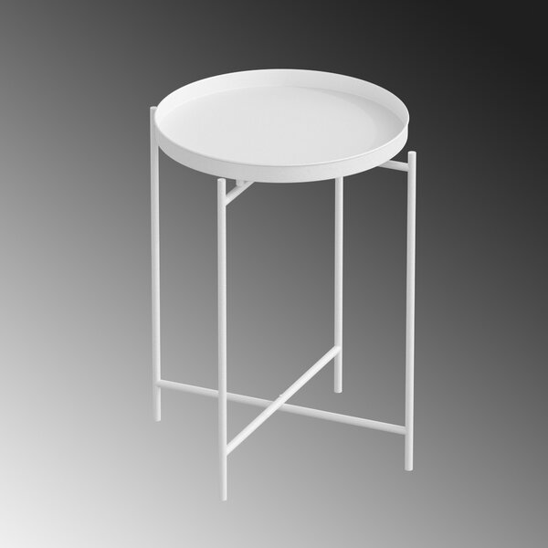 Kalune Design Odkladací stolík Shb-007-B biely