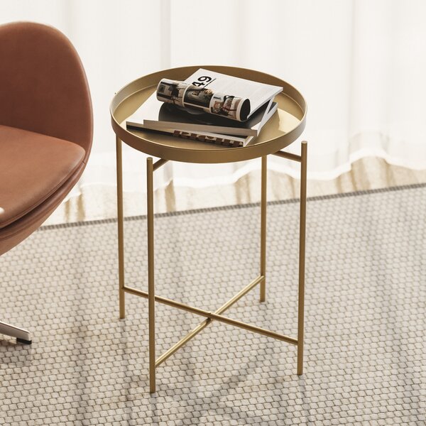 Kalune Design Odkladací stolík Shb-007-A zlatý
