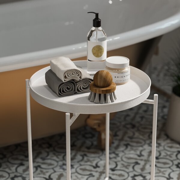 Kalune Design Odkladací stolík Shb-007-B biely