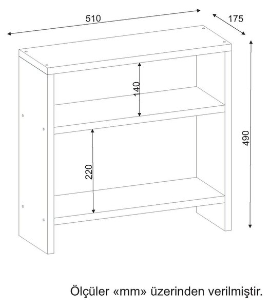 Kalune Design Odkladací stolík Silvanus biely