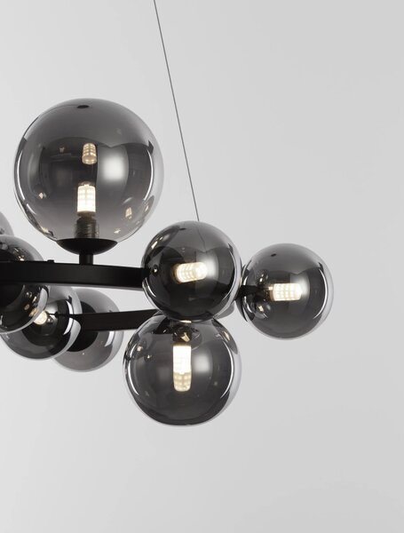 Retro luster Odillia A 65 smoky – Dymové sklo