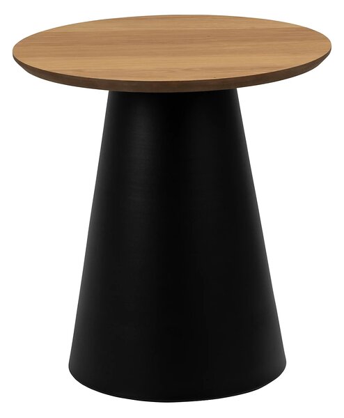 Actona Odkladací stolík Soli 45 cm čierny/dub prírodný