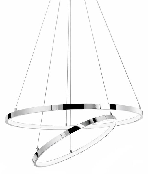 LED luster Aria 75W 60 chrome – Sivá
