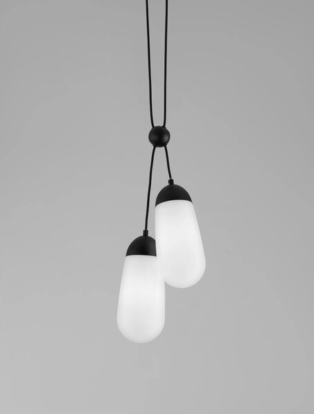 Luster na lanku Blaky 25.2 čierne – E14