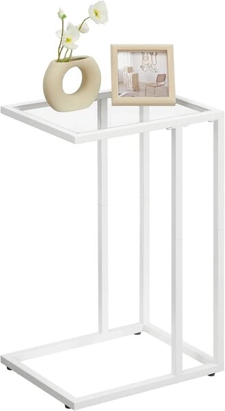 Odkladací stolík Vasagle Rivet 30 cm číry/biely