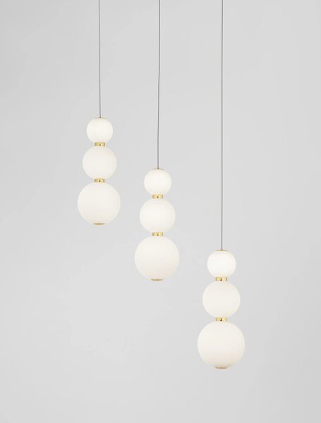 Rustikálny luster Perla 70 zlaté – LED