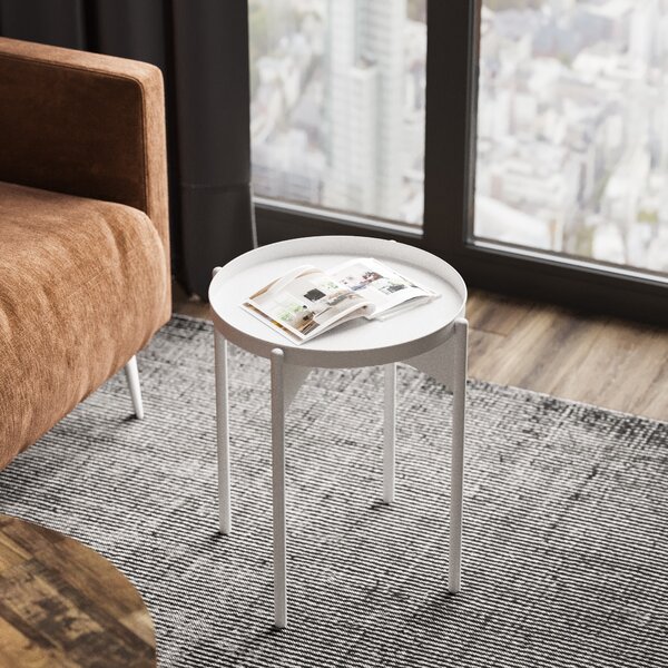 Kalune Design Odkladný stolík Shb-002-C biely