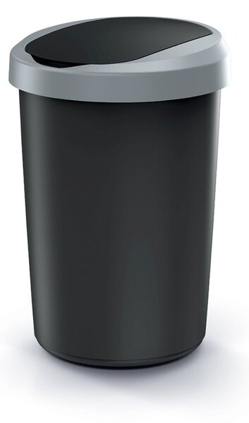 Prosperplast Odpadkový kôš COMPACTO 40 L čierny/svetlosivý
