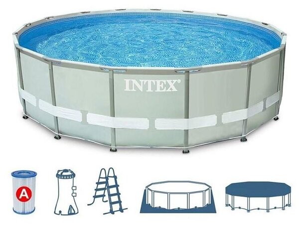 Intex Záhradný bazén INTEX 26720 Prism Frame 427 x 107 cm s kartušovou filtráciou 26720 - Bazén
