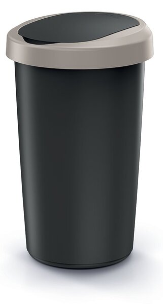 Prosperplast Odpadkový kôš COMPACTO 50 L čierny/hnedý
