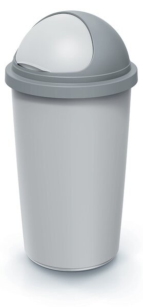 Prosperplast Odpadkový kôš COMPACTO ROLL 60 L popolavo sivý/svetlosivý
