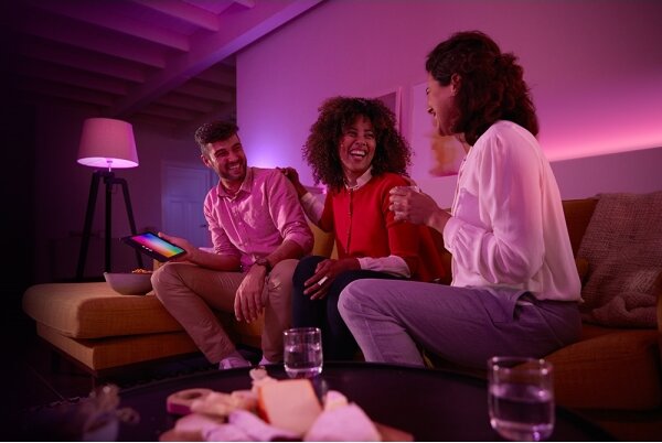 SADA 2x LED Stmievateľná žiarovka Philips Hue White And Color Ambiance E27/9W/230V