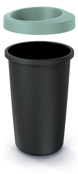 Prosperplast Odpadkový kôš kompaktný svetlozelený/čierny, variant 25 l