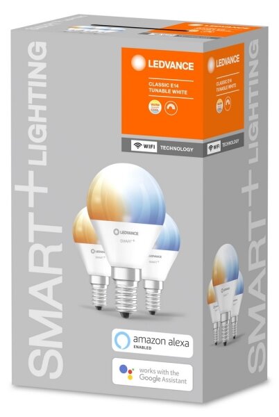 SADA 3x LED Stmievateľná žiarovka SMART+ E14/5W/230V 2700K-6500K - Ledvance