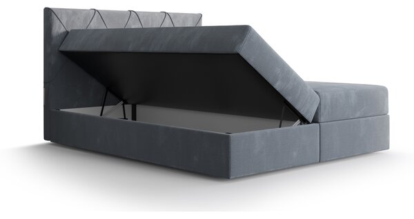 NovýNábytok.sk Manželská posteľ Boxspring 160 cm Athena (olivová) (s matracom a úložným priestorom). Akcia -20%. Vlastná spoľahlivá doprava až k Vám domov. 1046367