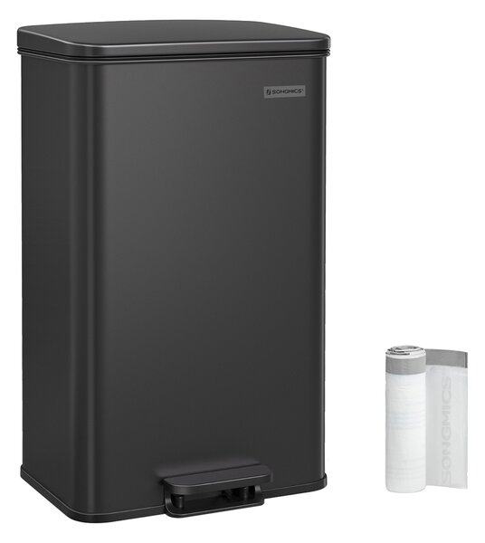 SONGMICS Odpadkový kôš s vekom Jespra 40 l čierny