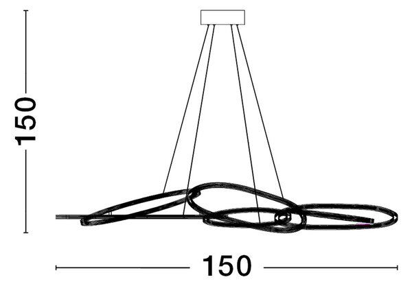 LED luster Nudos