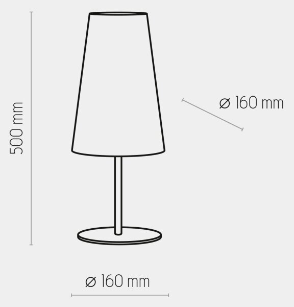 Stolná lampa UMBRELLA 1xE27/15W/230V modrá