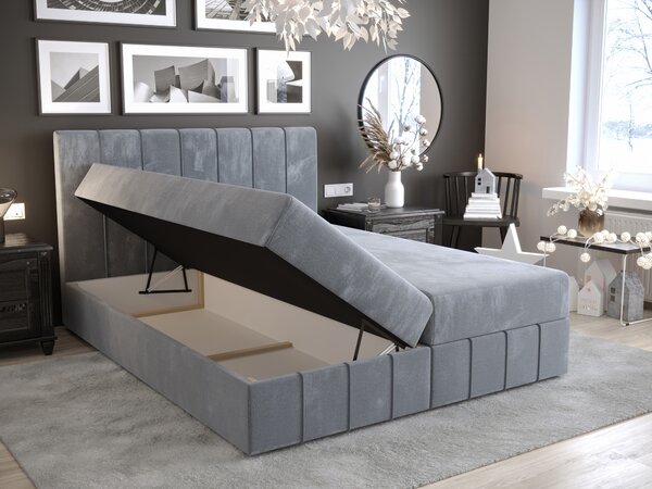 NovýNábytok.sk Manželská posteľ Boxspring 160 cm Barack (hnedá) (s matracom a úložným priestorom). Akcia -20%. Vlastná spoľahlivá doprava až k Vám domov. 1046393