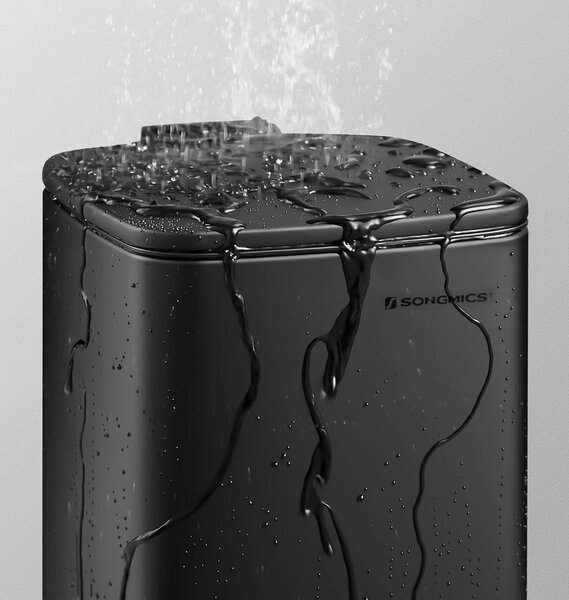 SONGMICS Odpadkový kôš Salomi 6 L čierny