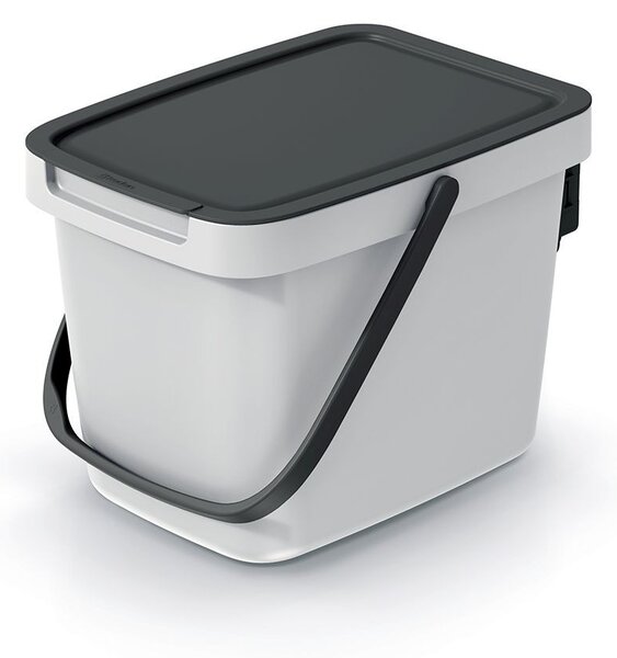Prosperplast Odpadkový kôš System Collec 6 L s vekom popolavý