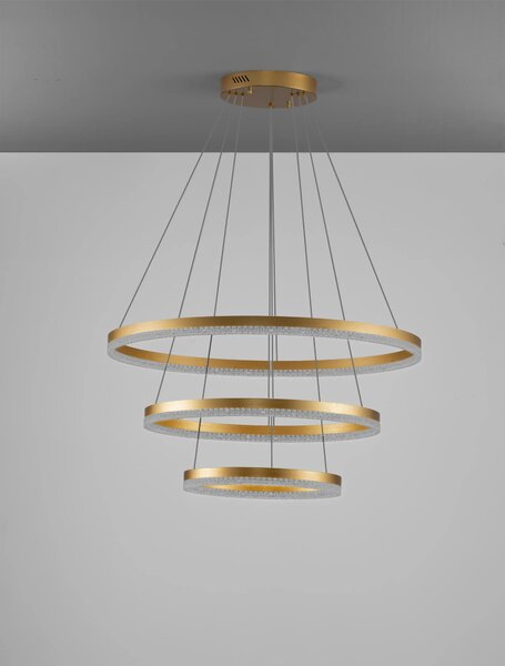LED luster Adria 3 zlaté – Zlatá