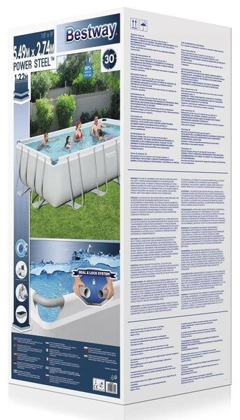 Bestway_C Bestway Bazén Power Steel 549 x 274 x 122 cm s pieskovou filtráciou 56466